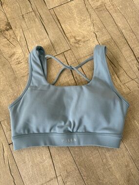 P'tula Women's Blue Diamondback Sports Bra